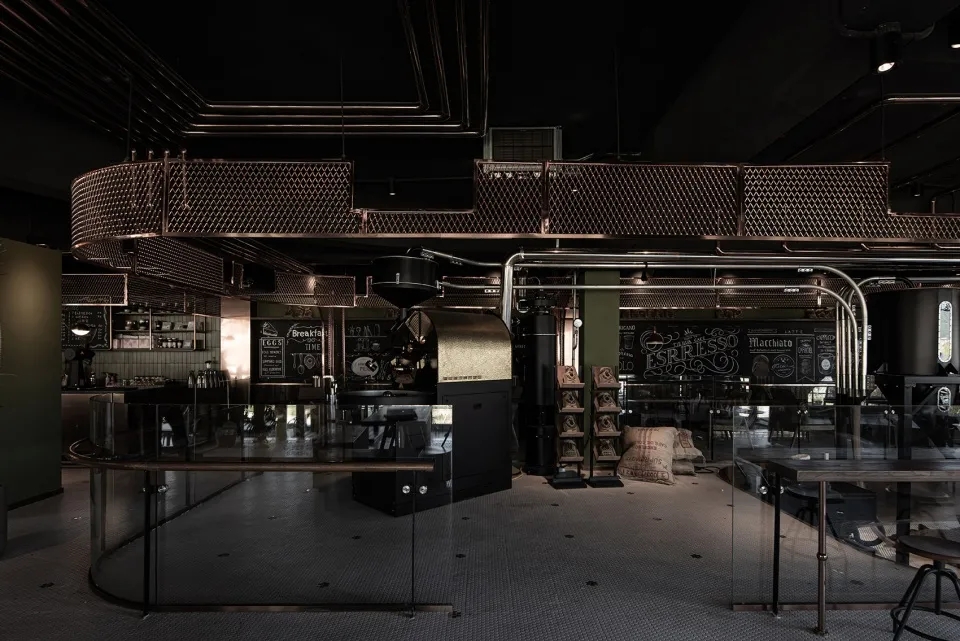 真功夫硬核的金属质感，让这个杭州餐饮空间设计绝了